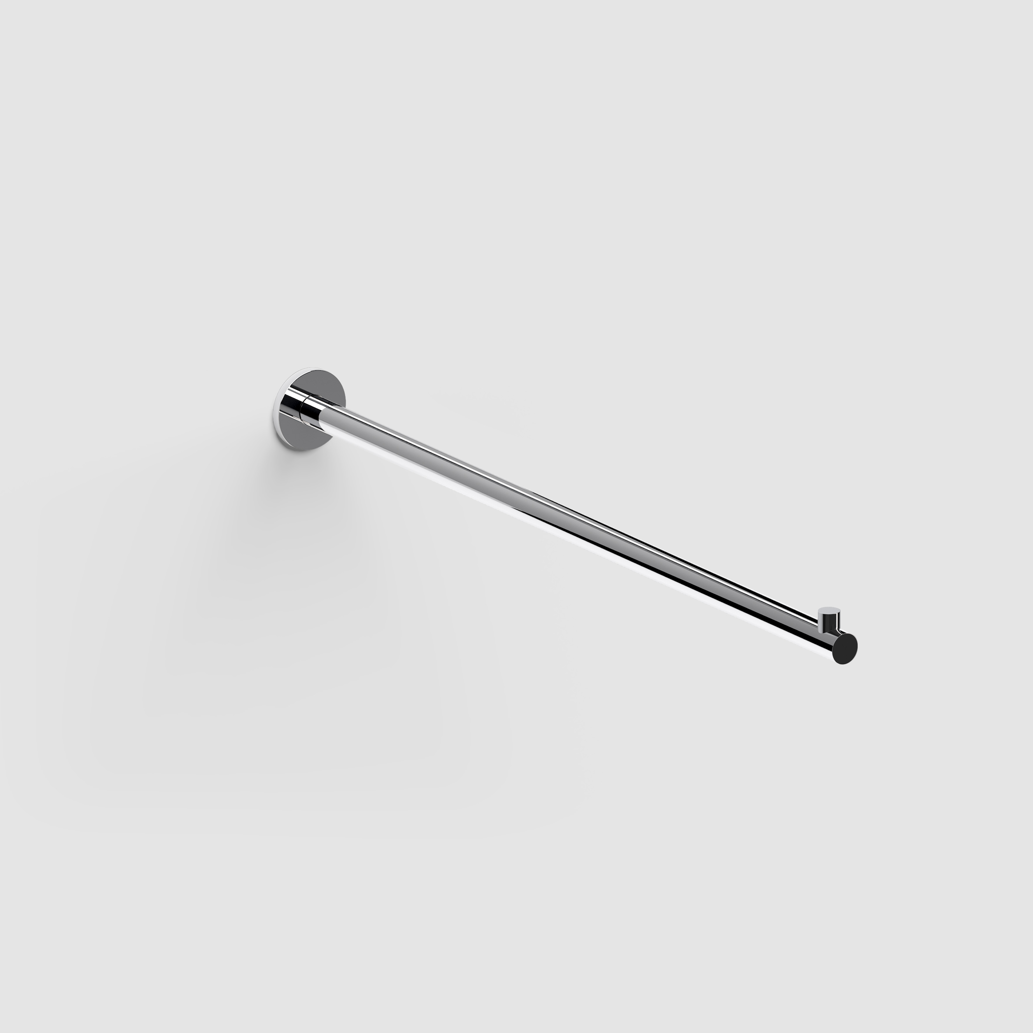 Clou Kaldur handdoekrek 42cm, recht, chroom